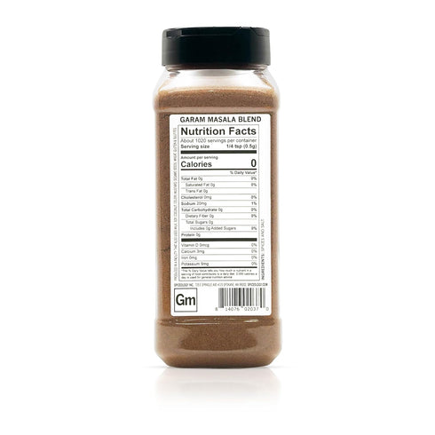 18 oz Spiceology Garam Masala Seasoning Warm, Aromatic Indian-Inspired Spice Blend with Coriander, Cumin & Cardamom