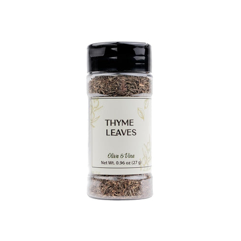 Olive & Vine Thyme Leaves, Earthy & Aromatic, Seasoning for Roasted Meats,