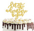 Let the Adventure Begin Cake Topper for Graduation Party, Going Away Travel Themed Wedding Decorations