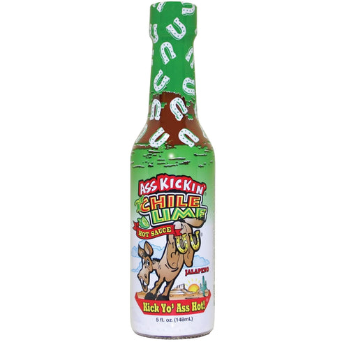 ASS KICKIN' Chili Lime Hot Sauce - 5 oz - Premium Gourmet
