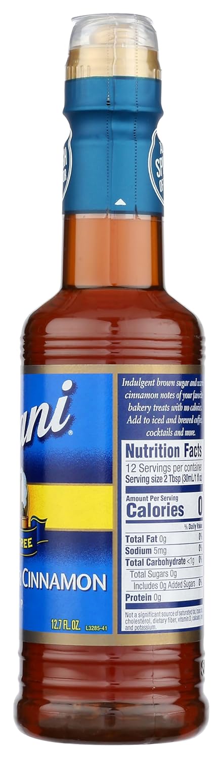 Torani Syrups, Sugar Free Flavoring Syrup Brown Sugar Cinnamon, 12.7 Oz