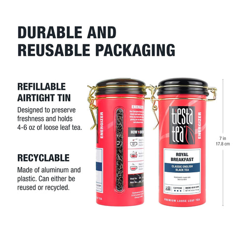 50 4oz Tiesta Tea - Royal Breakfast, Mother's Day Loose Leaf, Classic English Black Tea, Premium High Caffeine Hot