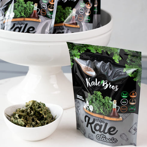Multi-pack (Pack 6) Kale Bros, Kale Chips, The Classic, of Vegan/Gluten-free/Paleo Snack