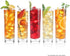 5 Count 24 oz. Tea Forte Tea Over Ice Sampler Premium Organic Caffeine-Free and Caffeinated Assorted Iced Tea Blends