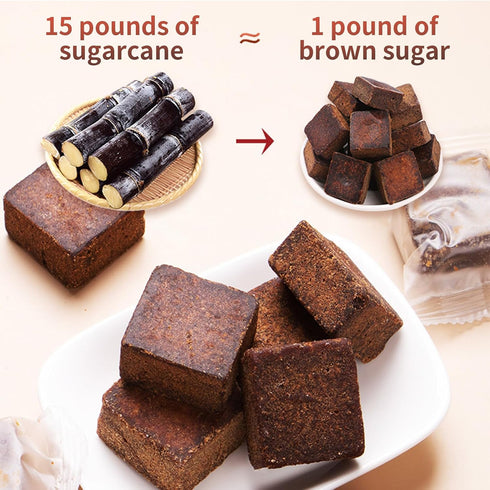 270g Baihuatang Premium Handmade Ancient Brown Sugar for Tea Handmade Chinese Black Sugar Cubes | Ancient Craft