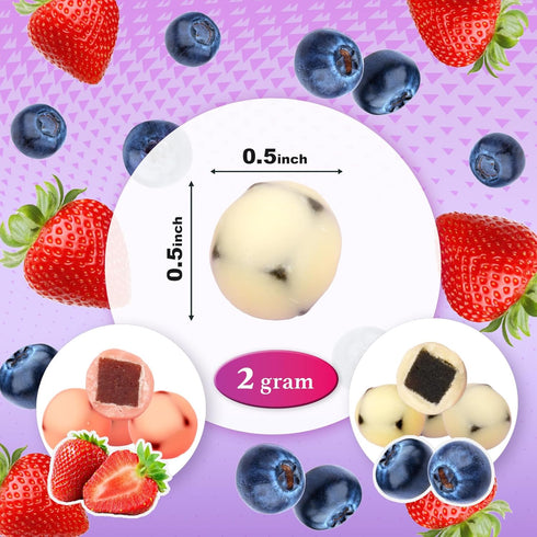 Pack, 0.7oz 12 8.5oz 6 6), 120Ct Zofia Sweet Yogurt Covered Fruit Snacks Variety - Pouches Net (Strawberry + Blueberry