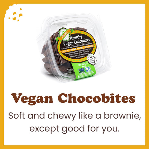 8 1 Pack Alyssas Vegan Chocobites Gluten Free Cookies, Healthy Snacks from the Bakery Dairy Free, Sugar Free, Low Carb