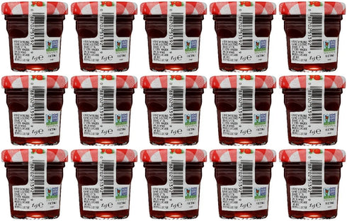 1 (Pack 15) Bonne Maman Strawberry Preserves, Ounce Jars