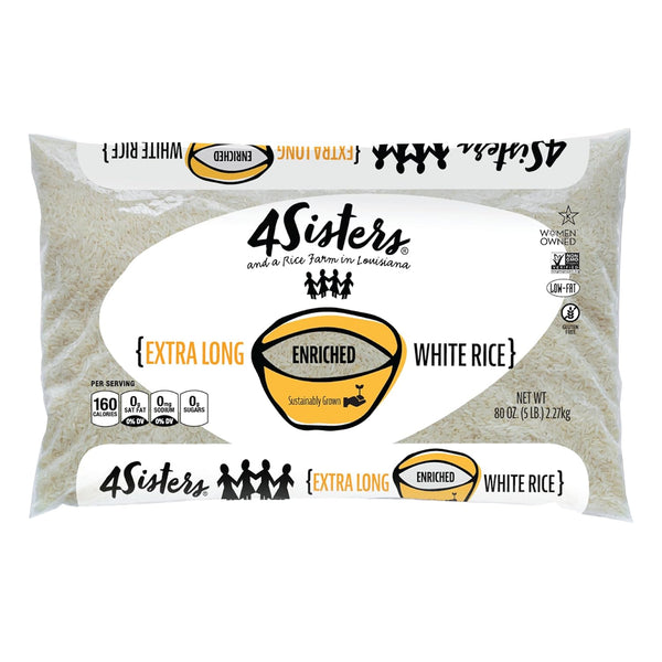4Sisters - Enriched Extra Long White Rice - Sustainably Grown - Women