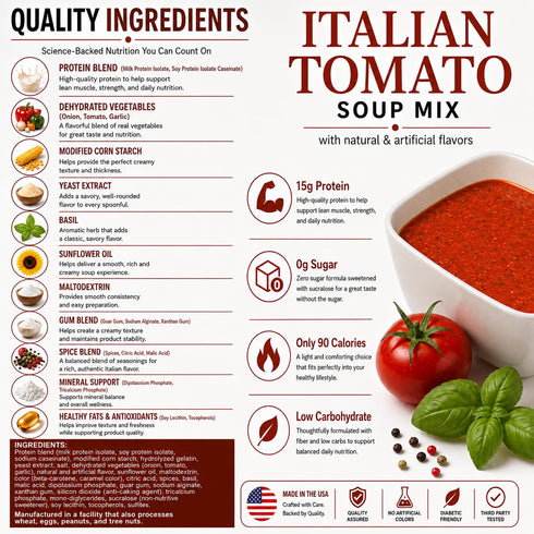 15g 7 (1 Pack, PROTIFIT - High Protein Soup Mix, Protein, Low Calorie, Low Sugar, Low Fat, Low Carb, Ideal Protein