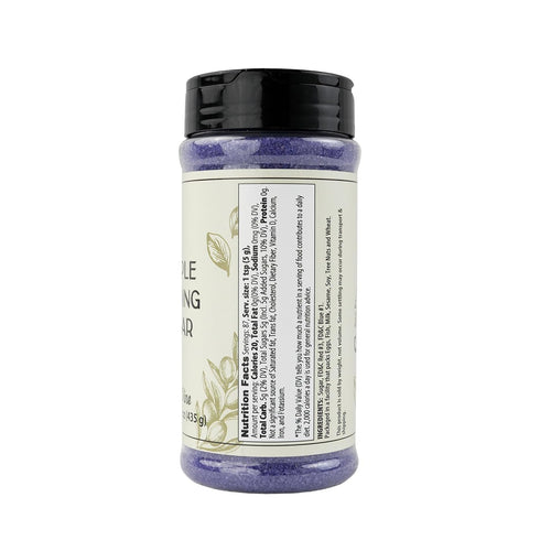 (15.36 Olive & Vine Purple Sanding Sugar, Sweet Finish, For Baking & Decorating, Rich Tradition, Authentic Taste