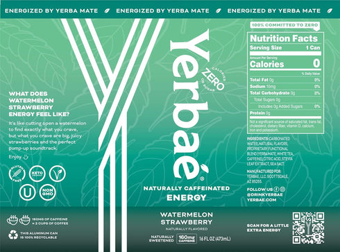 Pack, 0 0 0 16oz (12 Pack) Yerba Energy Beverage - Variety Power Sugar, Calories, Carbs. Yerbae is Energized by Yerba