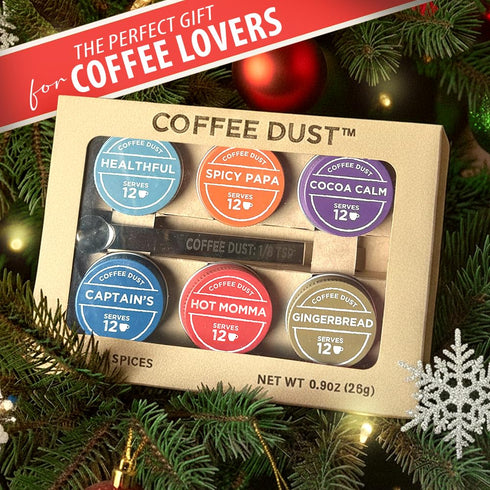 Set (72 Pack, Whole30 Coffee Dust Flavoring Powder, Sampler Servings) Healthy Coffee Dusting Flavor Variety All Natural