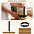 50oz 1 Pack SheeChung Sourdough Starter Jar, Wide Mouth Sourdough Jar Glass, Bamboo Lid, Cloth Cover, Date Tracker
