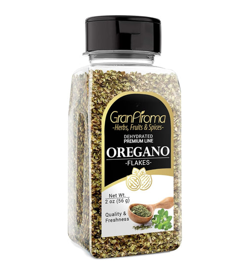 GranAroma Oregano Flakes, 2 oz - Versatile Spice, Rich & Savory Flavor