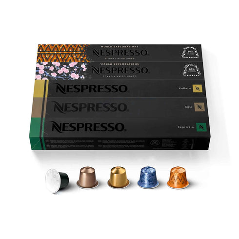 Nespresso Capsules Original Line, Mild Roast Blend Variety Pack, Mild Roast Coffee,