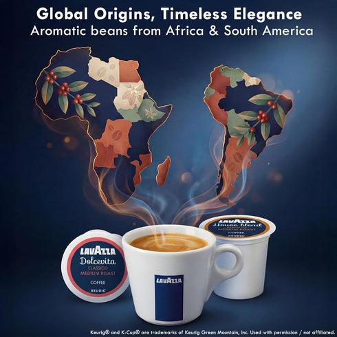 40 Count (20 20 Lavazza K-Cup Coffee Pods Variety Bundle for Keurig Brewers Light & Medium Roast, Single-Serve K-Cup