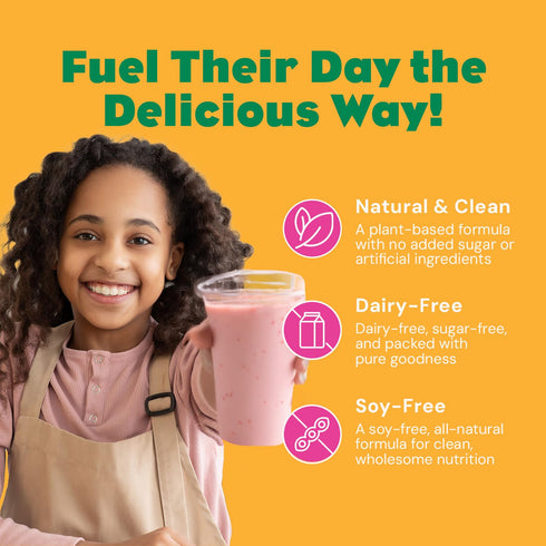 23 1+ Chicka Chicka Boom Boom Strawberry Oat Milk Plus, Plant-Based Toddler Protein Drink Mix, Vitamins & Minerals