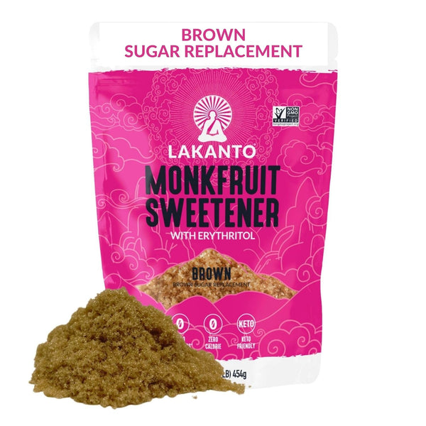Lakanto Brown Monk Fruit Sweetener With Erythritol, Brown Sugar Substitute Sweetener For