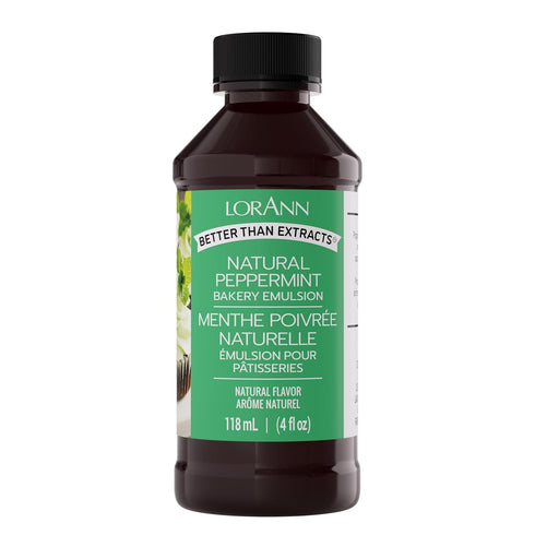 LorAnn Bakery Emulsions, Peppermint, 4 Fl Oz, Pack of 1