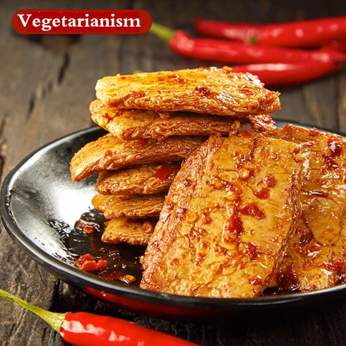 Phuumy 20 Packages Pack,Savory Snacks7.76oz Chinese Food Latiao,Delicious Vegetarian Chilli Fries With Latiao Spicy