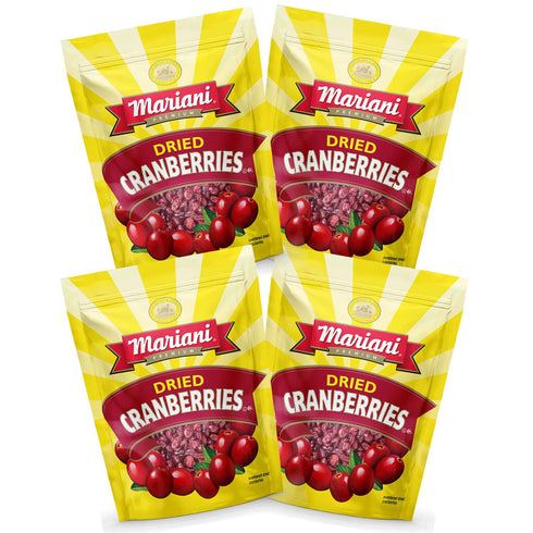 Mariani Dried Cranberries - Gluten Free, Vegan, No Preservatives - Healthy Snacks