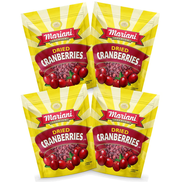 Mariani Dried Cranberries - Gluten Free, Vegan, No Preservatives - Healthy Snacks