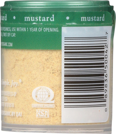 Simply Organic Ground Mustard Seed, Certified Organic | 0.46 oz | Sinapis alba L.