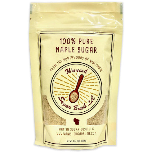 Wanish Sugar Bush Organic Maple Sugar - 100% Pure, Granulated Maple Sugar from the Lush