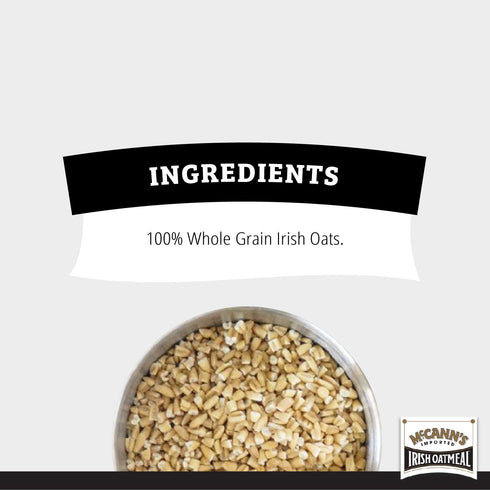 16 (Pack 12) McCann's Irish Oatmeal, Quick & Easy Steel Cut Oats, Ounce