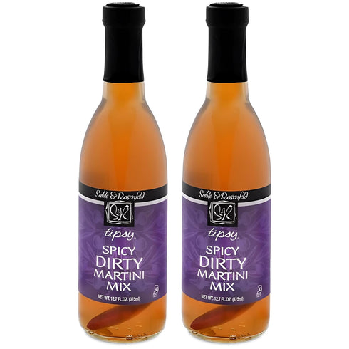 Tipsy Spicy Dirty Martini Mix - Savory and Spicy Martini Olive Juice