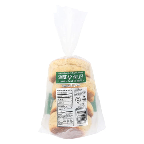 12 OZ STONE & SKILLET Garlic Herb English Muffin
