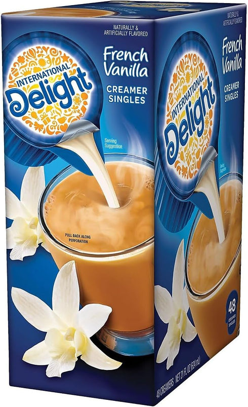 0.4375 Oz 48/box Flavored Liquid Non-Dairy Coffee Creamer, French Vanilla, Cup