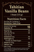 12 12-Pack Large Tahitian Vanilla Beans - Vacuum Sealed Grade A Vanilla Pods - Rich, Creamy Flavor & Aroma