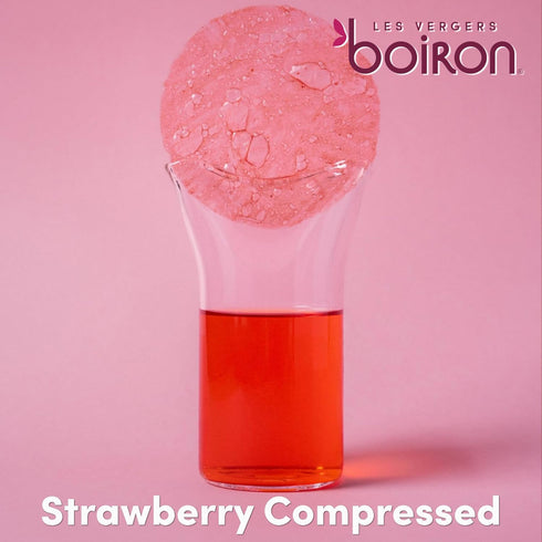 Les Vergers Boiron 1 (33.8 Oz) Strawberry Fruit Puree Drink Mix, All Natural, No Added Sugar, Non-GMO, No