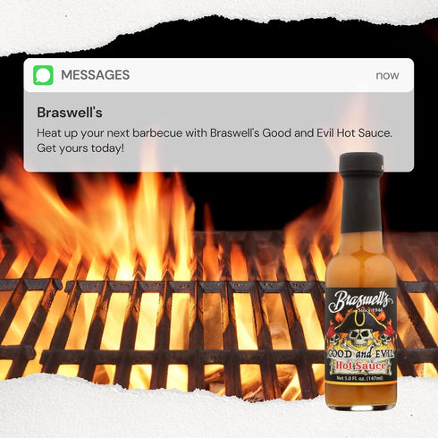 5 Pack 1 Braswells Good and Evil Hot Sauce, Ounce