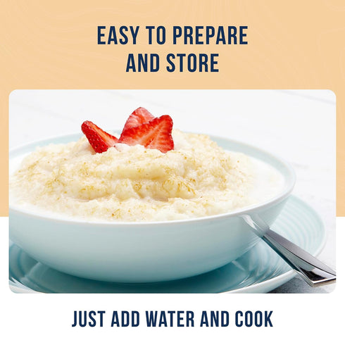 55 10 Creamy Wheat Cereal Can Emergency Food Supply, Servings, Year Shelf Life - Instant Breakfast Food and Healthy