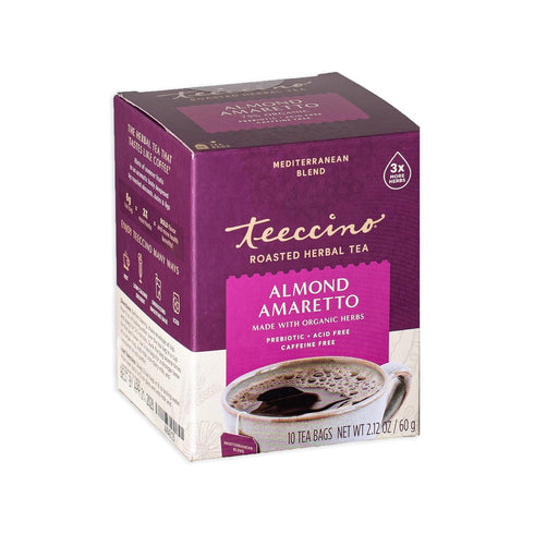Teeccino Herbal Tea - Almond Amaretto - Rich & Roasted Herbal Tea