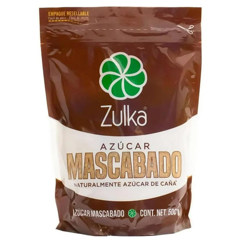 Five Brothers Products 17.64 oz Zulka Mascabado Cane Sugar, | Natural Muscovado Sugar Pure Cane Sugar, Unrefined
