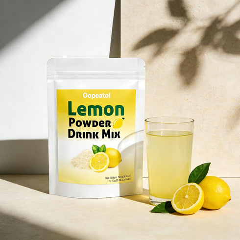 Lemon Powder Made from Real Lemons, Rich in Natural Vitamin C Lemon Juice Powder for Baking, Cooking & Drinks, Easy-Mix
