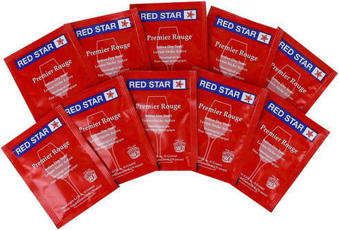 Red Star Premier Rouge formerly Pasteur Red Dried Wine Yeast (10 Packets)
