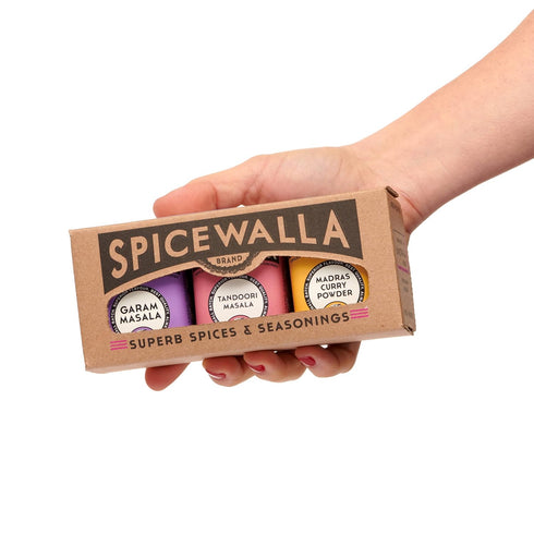 Spicewalla Masala Indian Spice 3 Pack, Garam Masala, Madras Curry Powder, Tandoori Masala, Non-GMO Gift Set