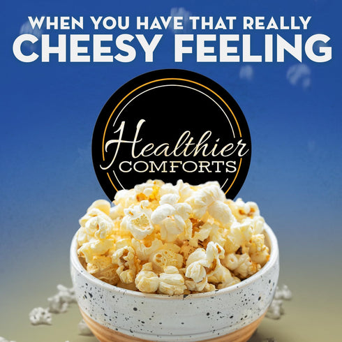 (7 oz) Healthier Comforts White Cheddar Cheese Powder | Gluten Free, Kosher, Keto-Friendly, Non-GMO, Antibiotic