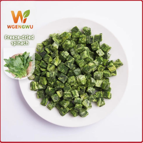 WGENGWU Frozen Greens2.47oz Spinach, Ready Harvest Freeze Dried Spinach | Emergency & Survival Food | Lightweight