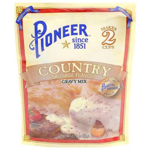 Vending 2 U Country 2.75 Oz Packets, 4 Count Pioneer Sausage Gravy Mix