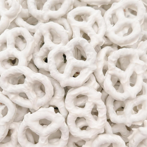 2-Pound Vanilla Yogurt Covered Pretzels | Bag | Salted Pretzels in Sweet Vanilla Yogurt