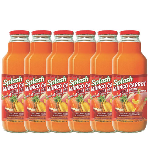 Pocas SPLASH Mango Carrot Juice Drink 532ml, 6 Pack