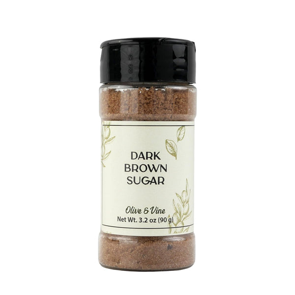 Olive & Vine Dark Brown Sugar, Rich Molasses Flavor, For Baking &