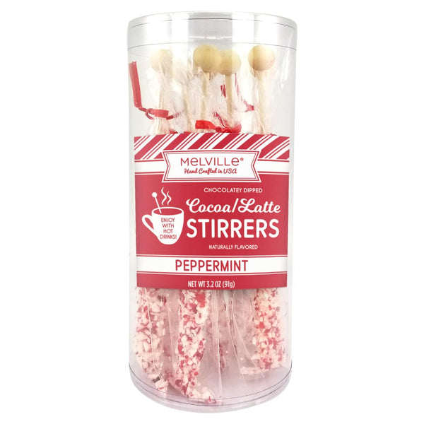 Melville Candy Gourmet Chocolate Stirrers - Naturally Flavored Hot Cocoa Stirrers for