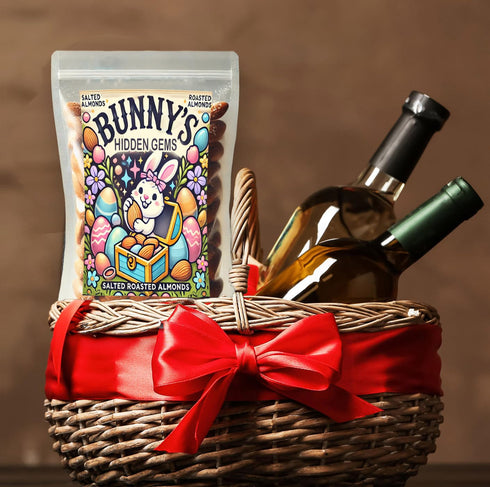Pack Bunnys Hidden Gems Gourmet Salted Roasted Almonds | Premium Snack Perfect for Easter, Gifting, or Everyday